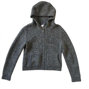 Patagonia Women's Heather Charcoal Zip Hoodie Cardigan